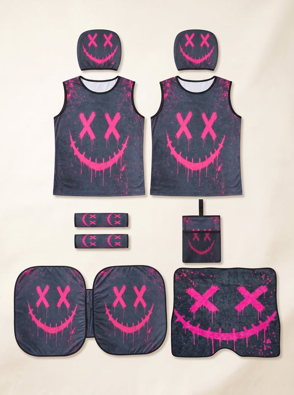 Pink Drip Smiley
