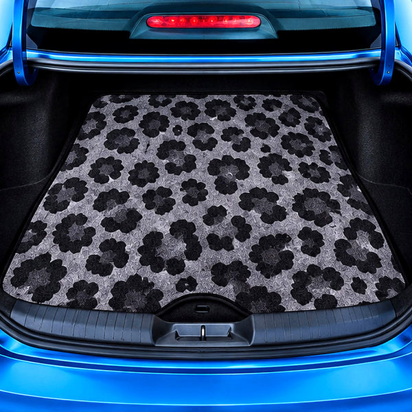 Grey Leopard – Car Boot Mat