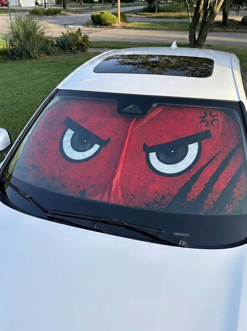 Angry Red Eyes – Front Sunshade