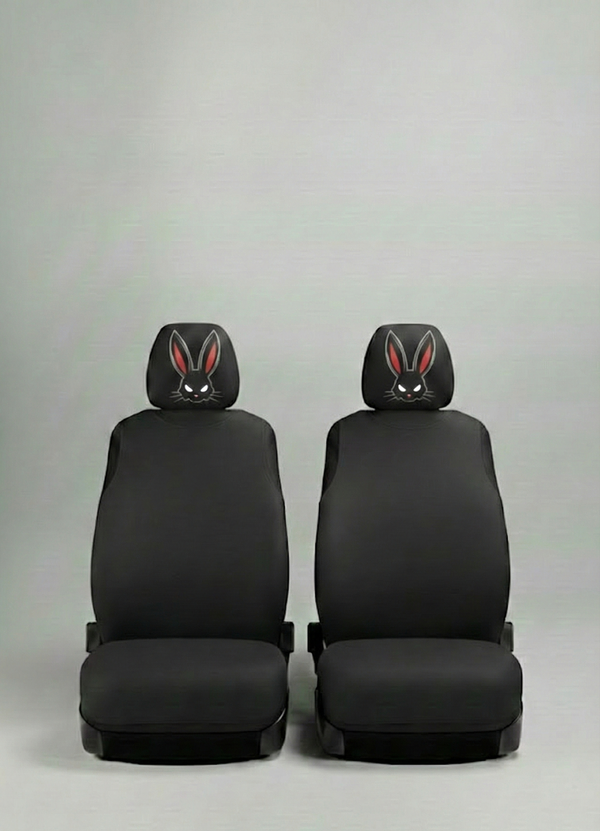 Dark Rabbit – Car Seat Set - Headrests Only (2 Pieces)