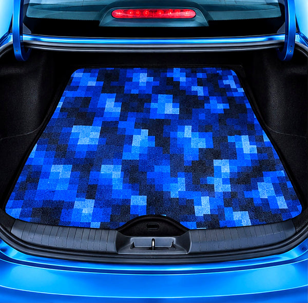 Blue Pixel – Car Boot Mat