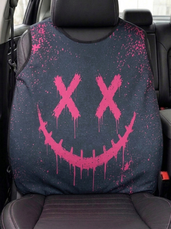 Pink Drip Smiley – Car Seat Set
