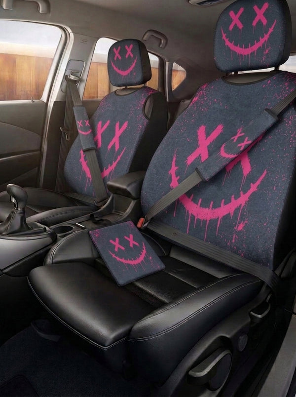 Pink Drip Smiley