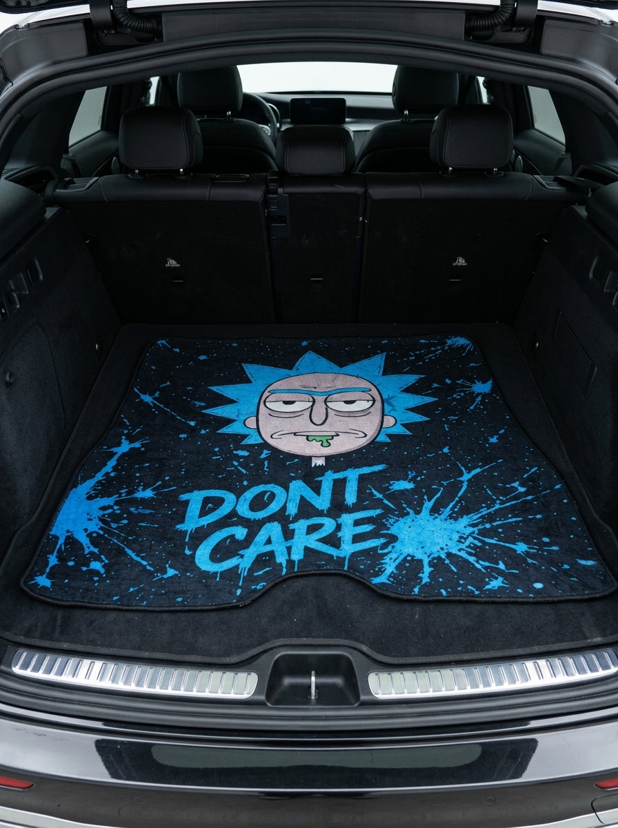 Rick Don't Care – Car Boot Mat