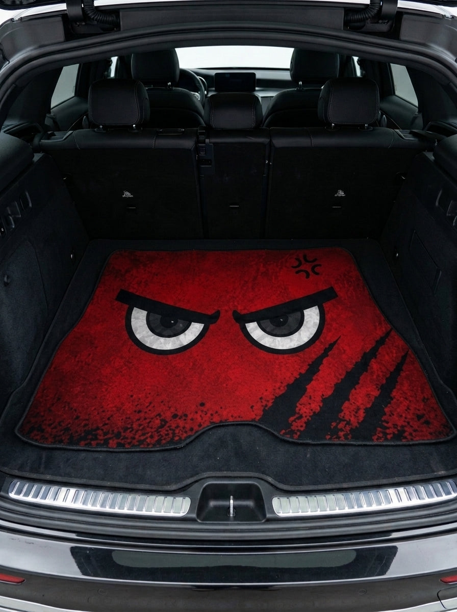 Angry Red Eyes – Car Boot Mat