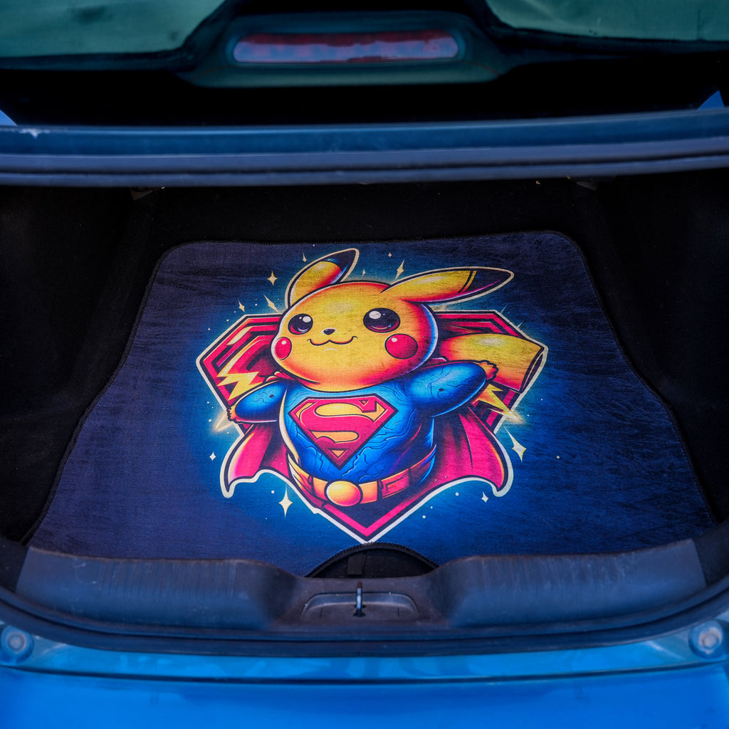 Pikachu Superman - Car Boot Mat