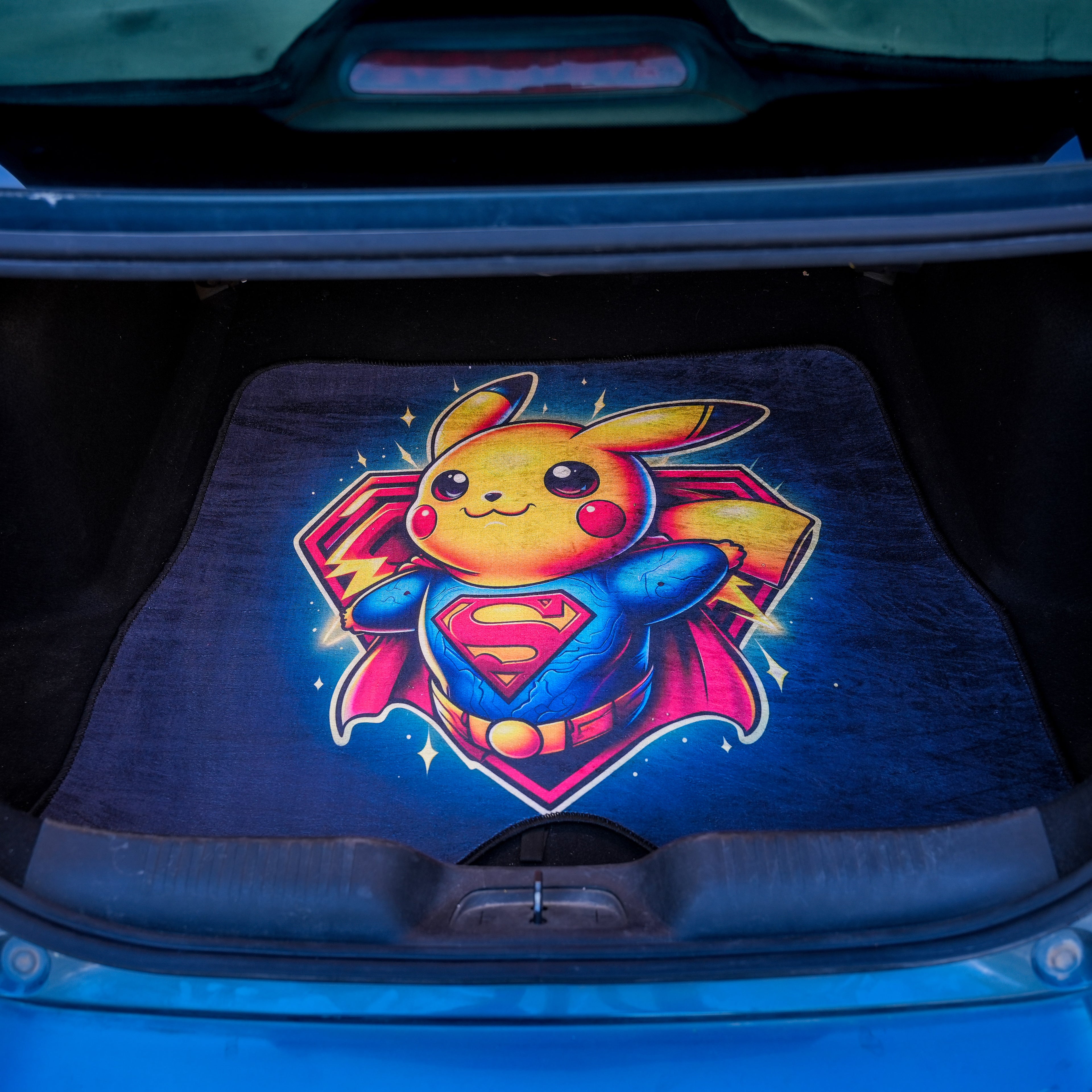 Pikachu Superman - Car Boot Mat