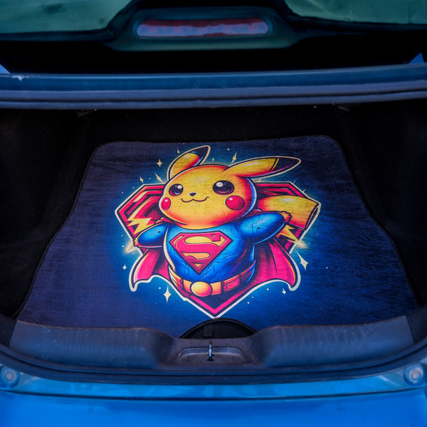 Pikachu Superman - Car Boot Mat