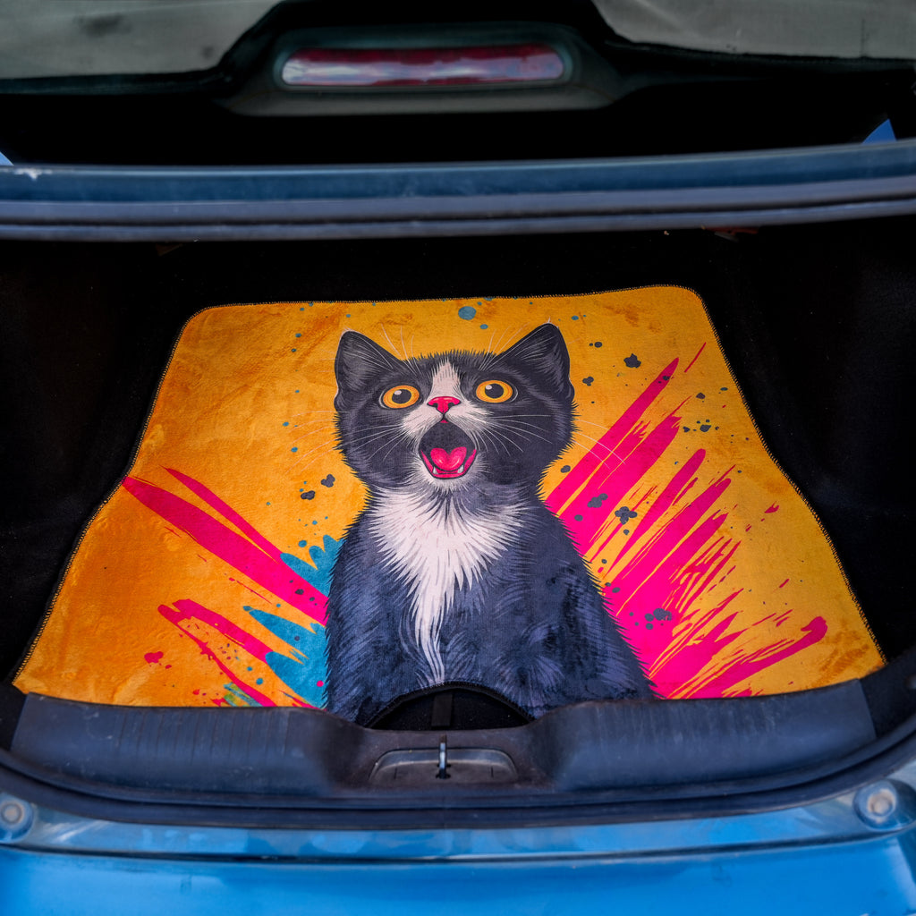 Pop Art Cat - Car Boot Mat