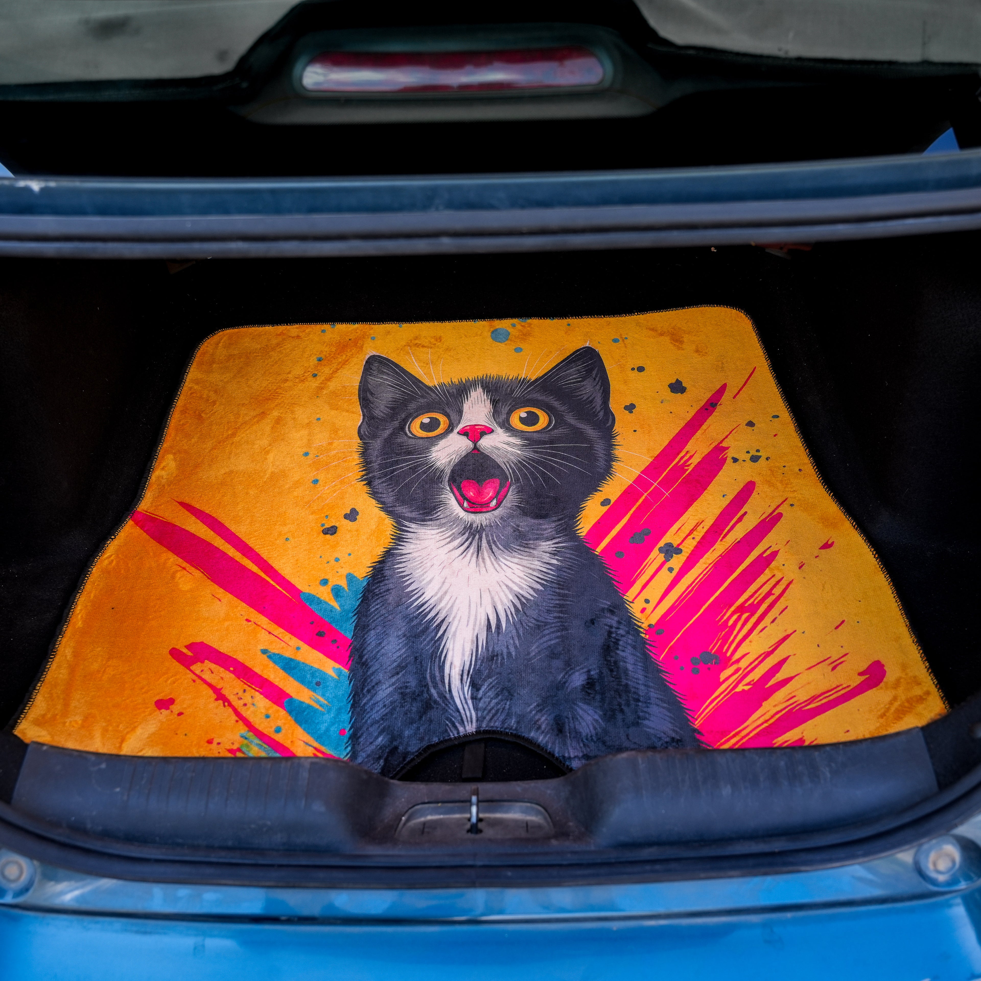 Pop Art Cat - Car Boot Mat