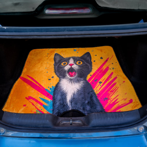 Pop Art Cat - Car Boot Mat