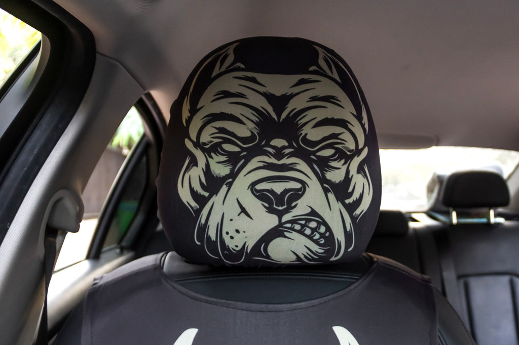 Angry Bulldog – Car Seat Set