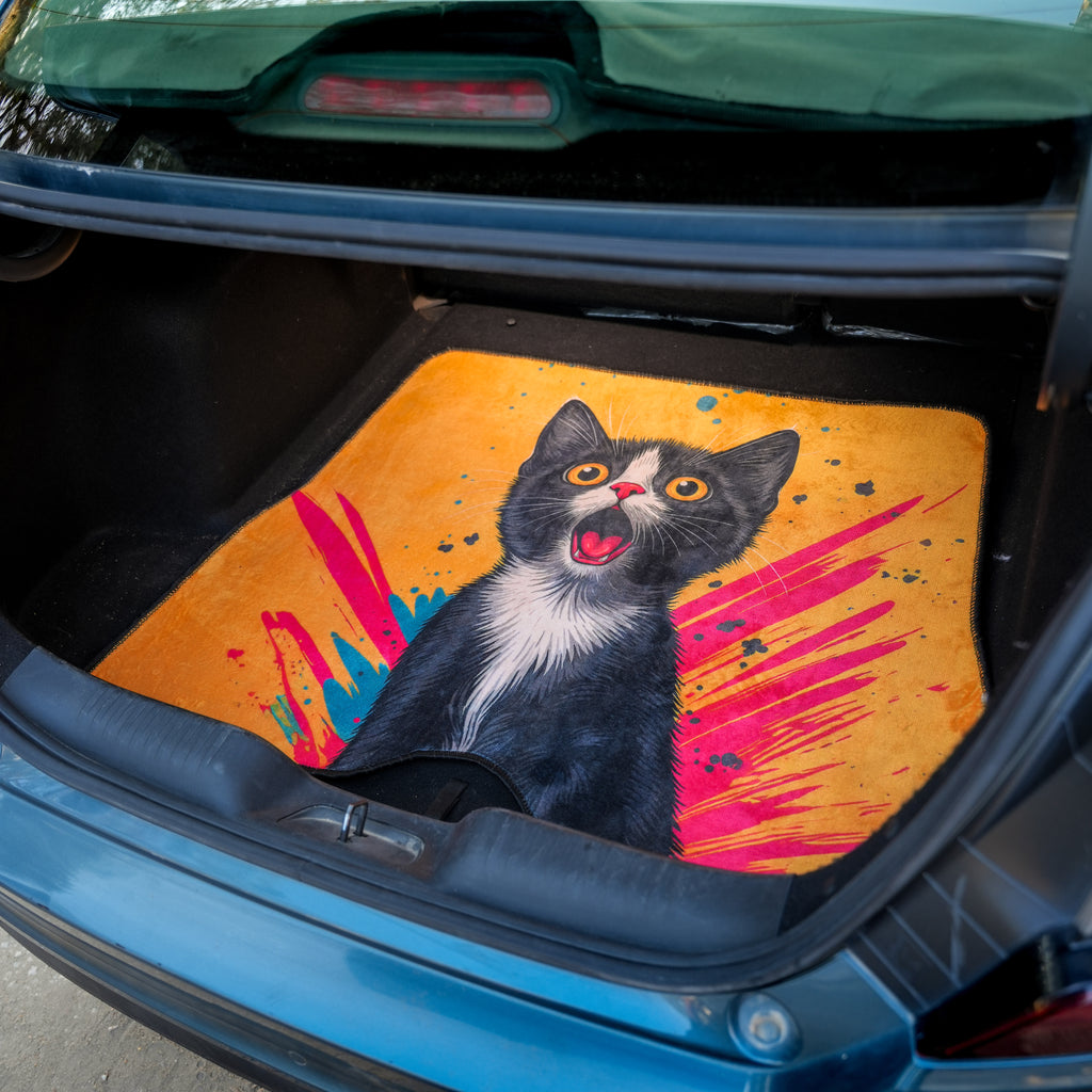 Pop Art Cat - Car Boot Mat