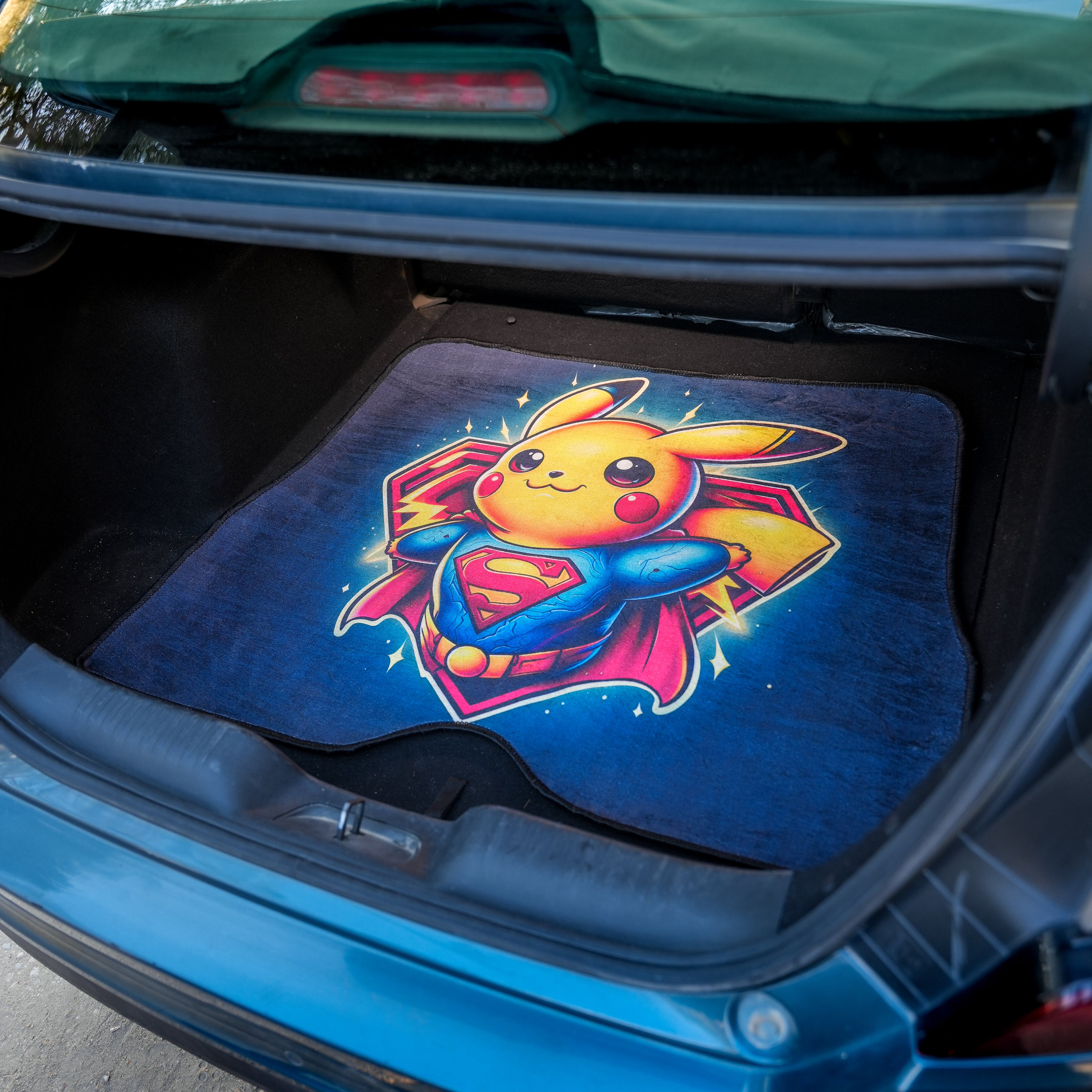 Pikachu Superman - Car Boot Mat