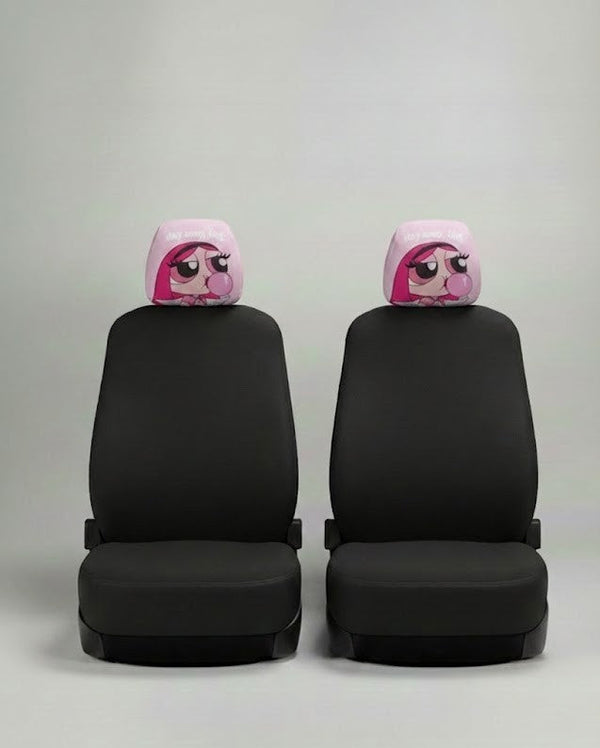 Bubble Angel Girl – Car Seat Set - Headrests Only (2 Pieces)